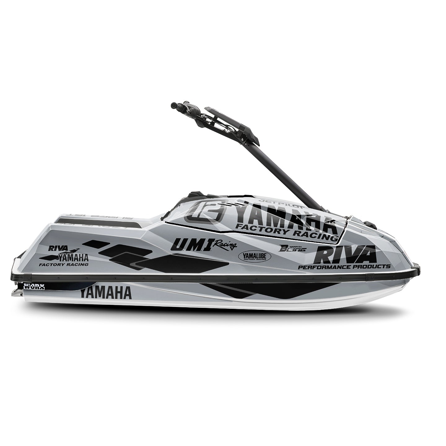YAMAHA SUPER JET FULL GRAPHICS KIT "70TH ANNIVERSARY GREY" DESIGN