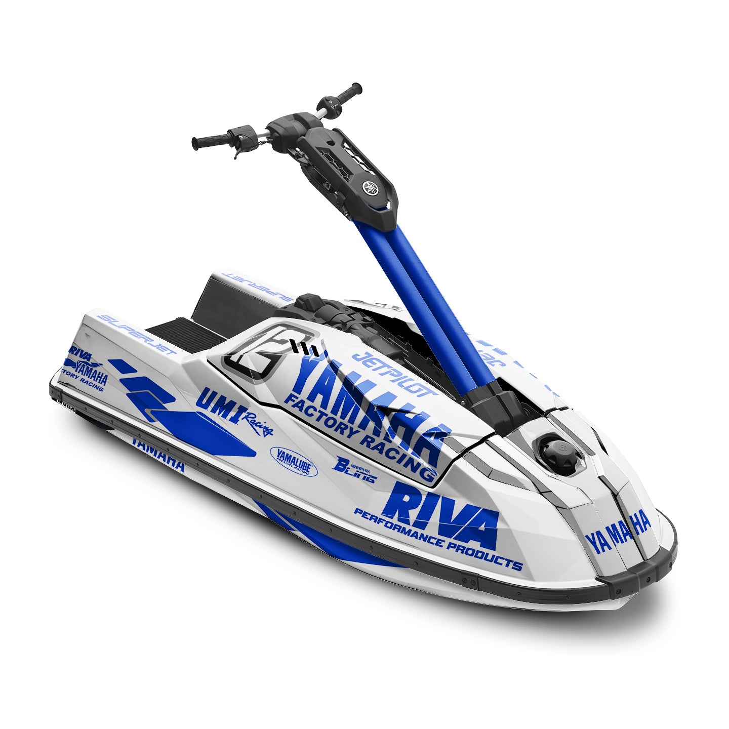 YAMAHA SUPER JET FULL GRAPHICS KIT "70TH ANNIVERSARY WHITE" DESIGN