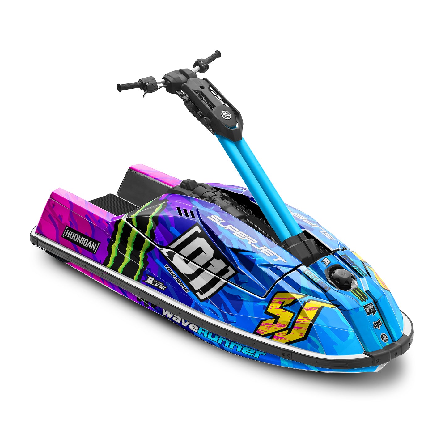 YAMAHA SUPER JET FULL GRAPHICS KIT "HOONIGAN RETRO" DESIGN