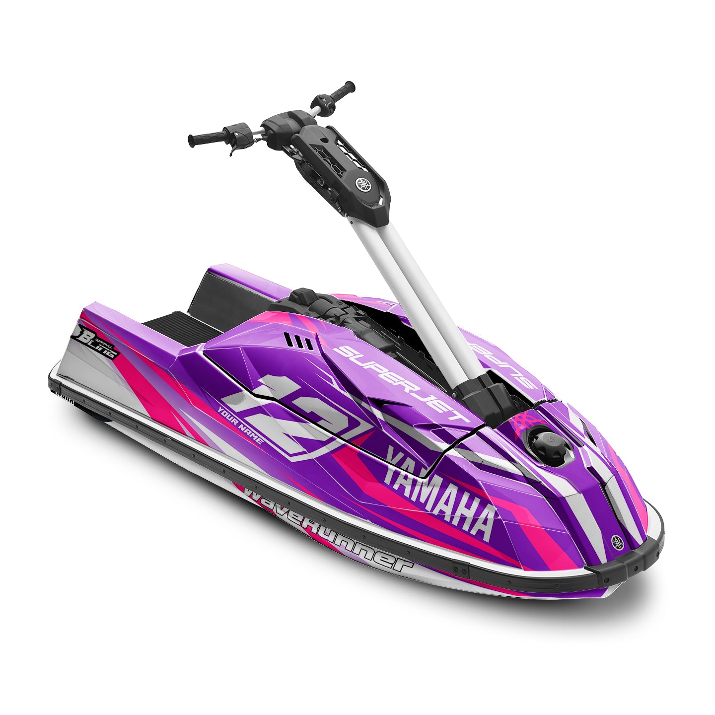 YAMAHA SUPER JET FULL GRAPHICS KIT "RACED PURPLE" DESIGN