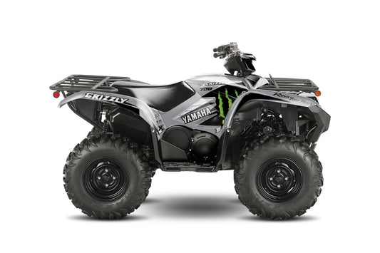 YAMAHA GRIZZLY 660 700 FULL GRAPHICS KIT ''FACT GREY'' DESIGN