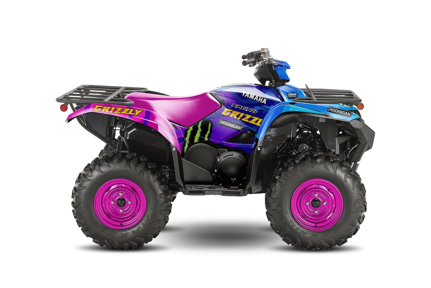 YAMAHA GRIZZLY 660 700 FULL GRAPHICS KIT ''HOONIGAN RETRO'' DESIGN