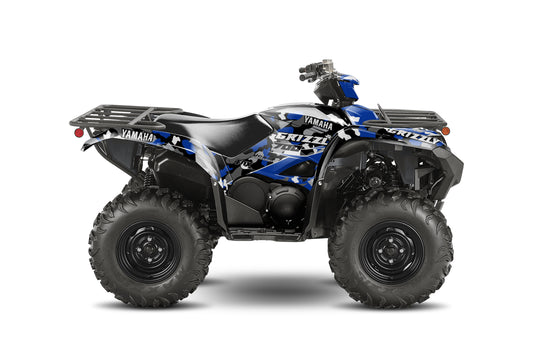 YAMAHA GRIZZLY 660 700 FULL GRAPHICS KIT ''CAMO BLUE'' DESIGN