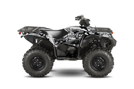 YAMAHA GRIZZLY 660 700 FULL GRAPHICS KIT ''CAMO GREY'' DESIGN