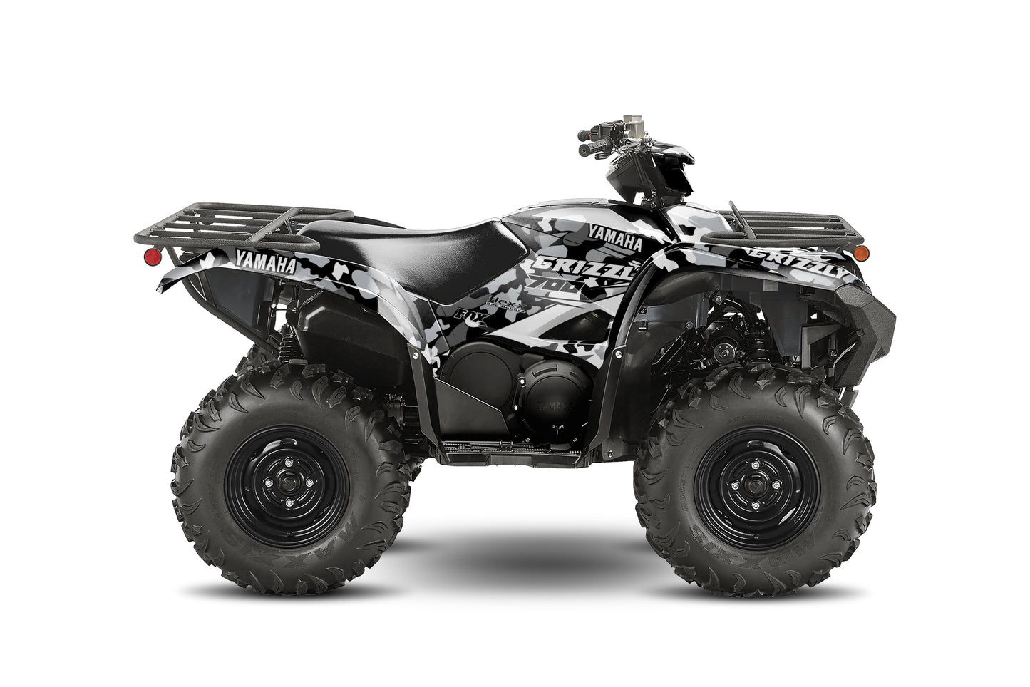 YAMAHA GRIZZLY 660 700 FULL GRAPHICS KIT ''CAMO WHITE'' DESIGN