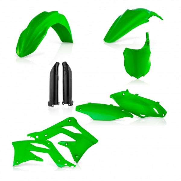 FULL KIT PLASTIC KAWASAKI KXF450 13-15 - FLO GREEN