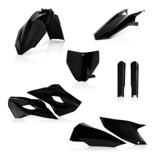 PLASTIC FULL KITS HUSQVARNA TC125 14-15 + TC250 14-16 + FC 14/15 - BLACK 15