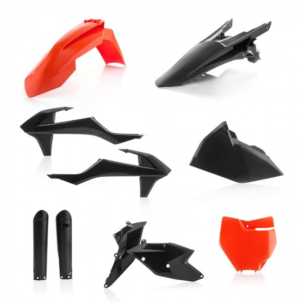 FULL KIT PLASTIC KTM SX/SXF 16-18 - BLACK/ORANGE