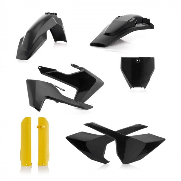 FULL PLASTIC KITS HUSQVARNA TC/FC 16-18 (NO TC 250 16) - BLACK/YELLOW