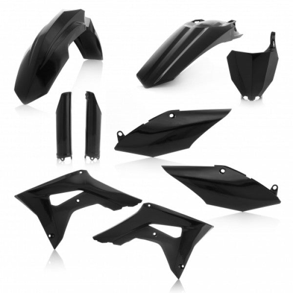 FULL KIT PLASTIC HONDA CRF450R 2017-2018 + CRF250 2018 - BLACK