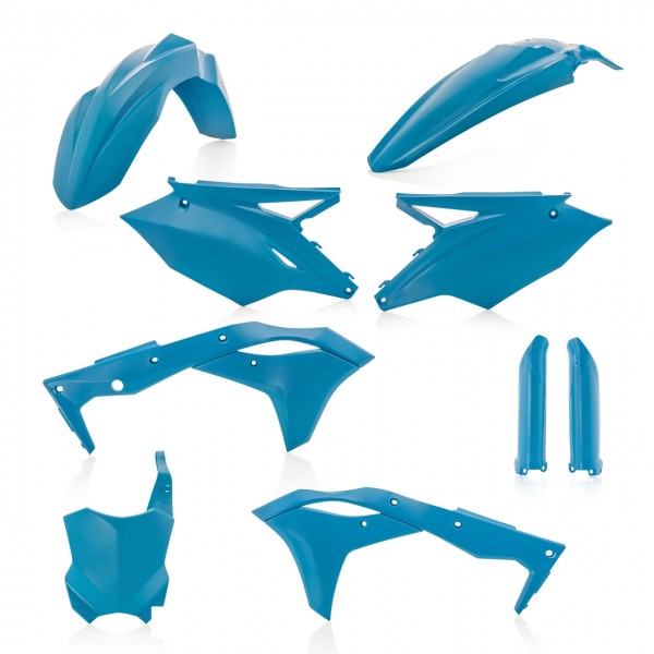 FULL KIT PLASTIC KAWASAKI KXF 250 2017/2020 - LIGHT BLUE