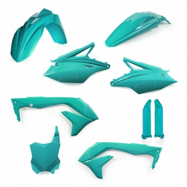 FULL KIT PLASTIC KAWASAKI KXF 450 2018 - TEAL GREEN