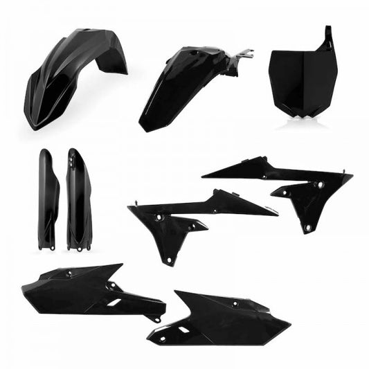 FULL PLASTIC KIT YAMAHA YZF250 14/18 + YZF450 14/17 - BLACK