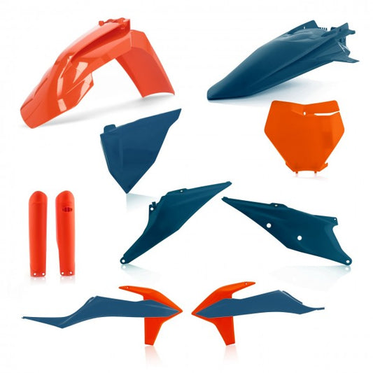 FULL KIT PLASTIC KTM SX/SFX 2019-2021 - ORANGE/BLUE