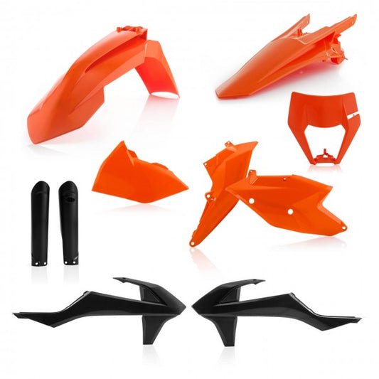 FULL KITS PLASTICS KTM EXC 17/19 incl. HEADLIGHT CAP - STANDARD 19