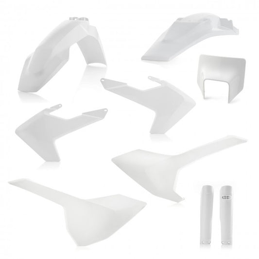 FULL KIT PLASTICS HUSQVARNA TE-FE 17/19 - WHITE