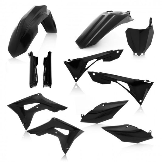 FULL KIT PLASTIC HONDA CRF450 + CRF250 19-20 7 pieces - BLACK