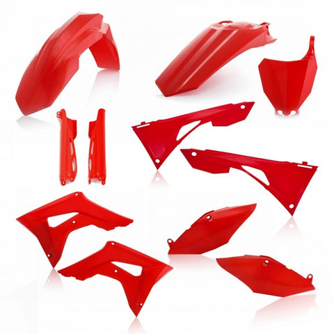 FULL KIT PLASTIC HONDA CRF450 + CRF250 19-20 7 pieces - RED