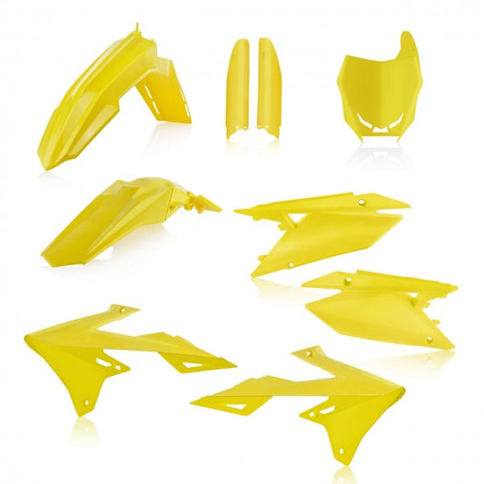 FULL KIT PLASTICS SUZUKI RMZ 250 19-20 + RMZ 450 18-20 - YELLOW