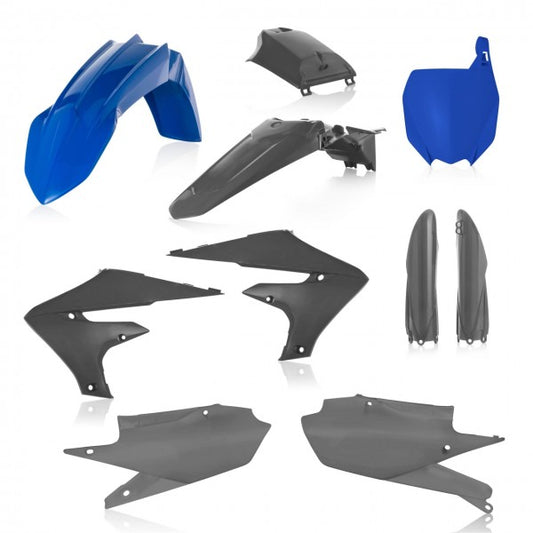 FULL PLASTIC KIT YAMAHA YZF 250 19-20 + 450 18/20 7 PIECES - BLUE/GREY