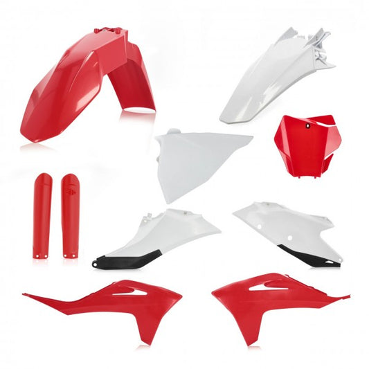 FULL KIT PLASTIC GAS GAS MC 21/22 - RED/WHITE