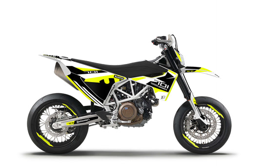 701 FLUO GRAPHICS KIT ''STRIKER Flo BLACK'' DESIGN