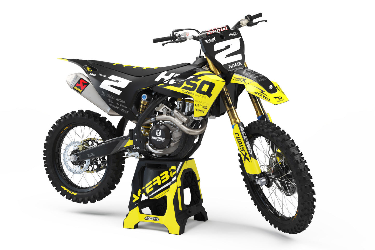 FULL GRAPHICS KIT FOR HUSQVARNA ''BASED MATT'' DESIGN