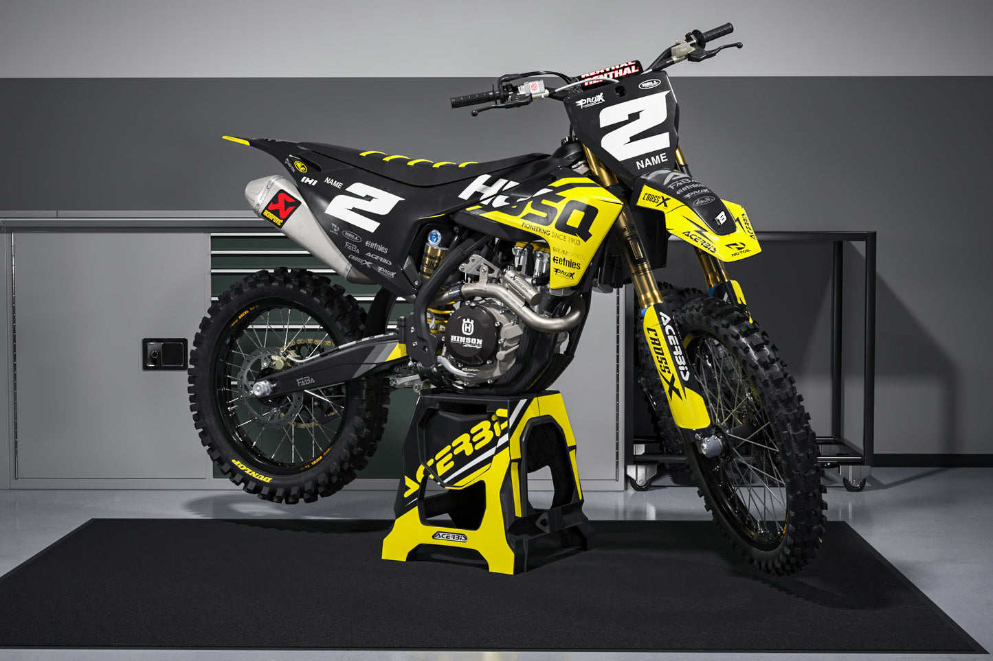 FULL GRAPHICS KIT FOR HUSQVARNA ''BASED MATT'' DESIGN