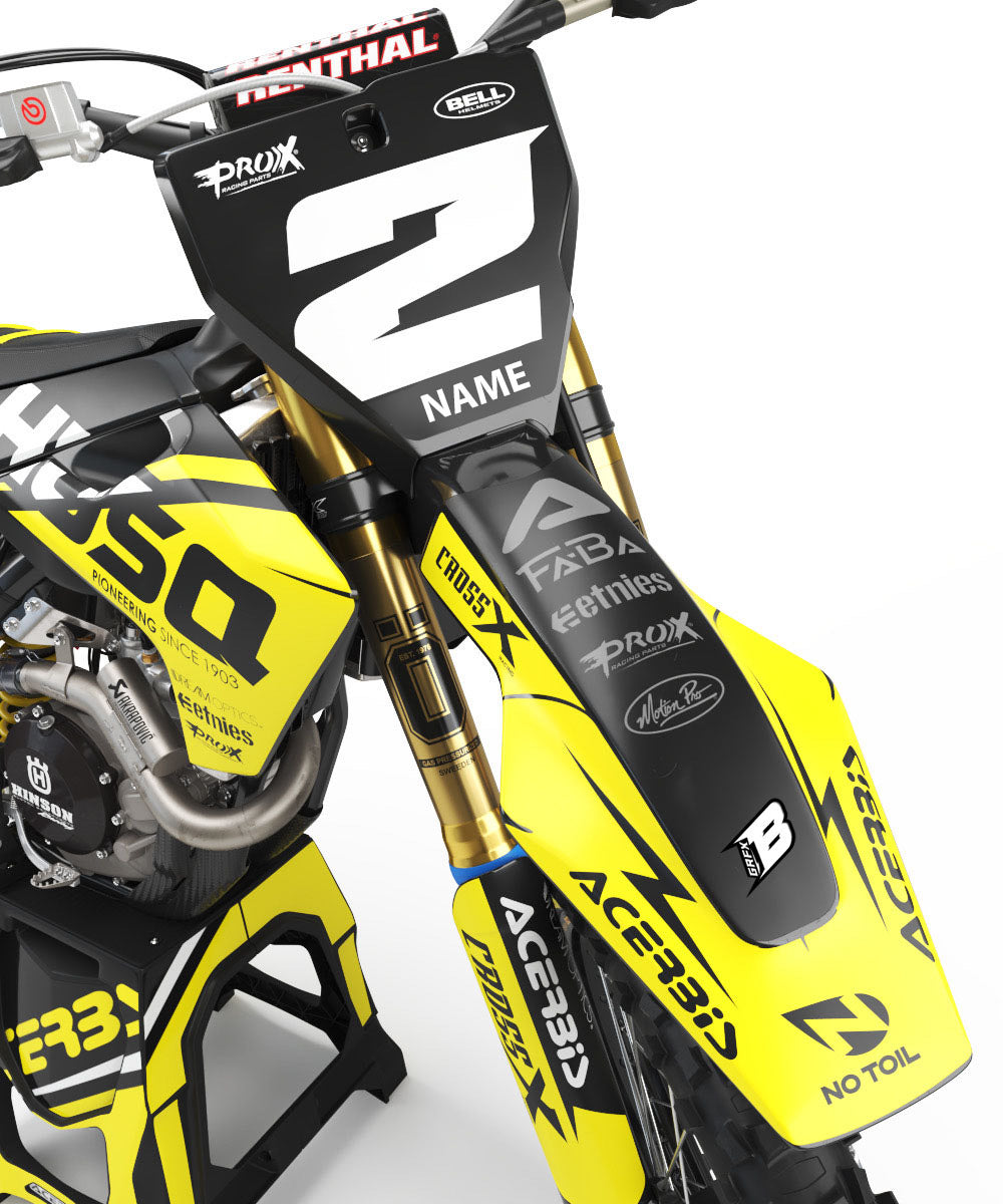 FULL GRAPHICS KIT FOR HUSQVARNA ''BASED MATT'' DESIGN