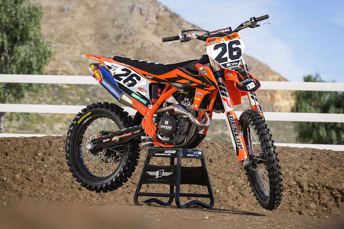 FULL GRAPHICS KIT FOR KTM ''ATOM'' DESIGN