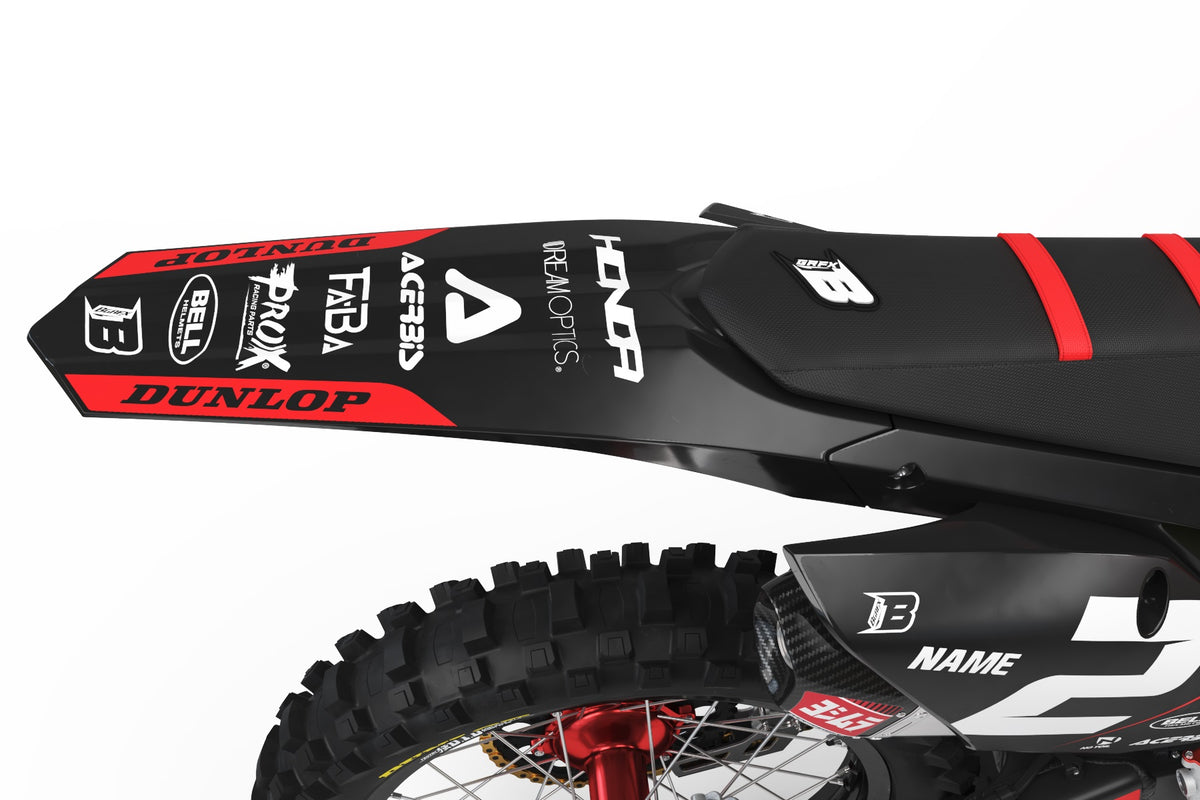 HONDA MATT GRAPHICS KIT ''BASED Red&Black'' DESIGN – bling graphix