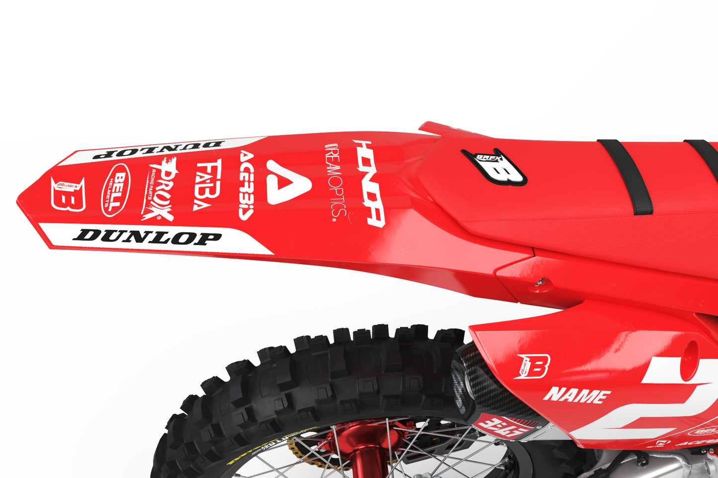 HONDA GRAPHICS KIT ''BASED Red&White'' DESIGN