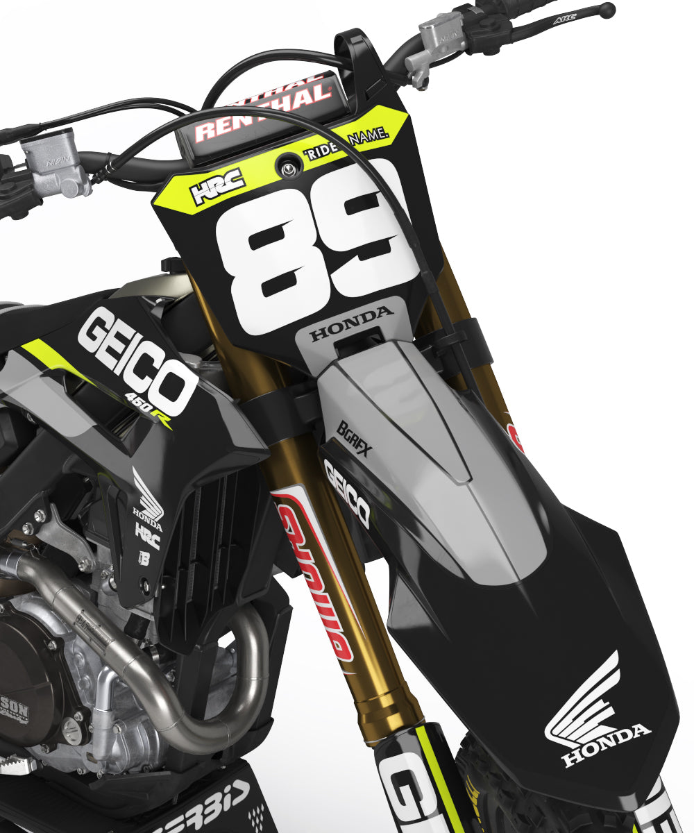 HONDA GRAPHICS KIT FLUO ''FLAGED FLO'' DESIGN