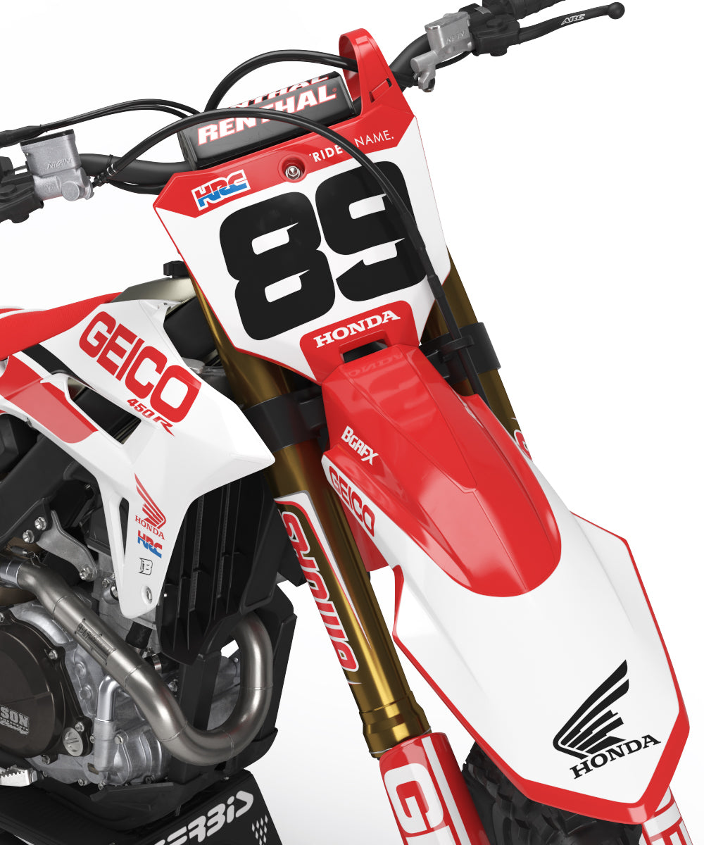 HONDA GRAPHICS KIT ''FLAGED RED'' DESIGN