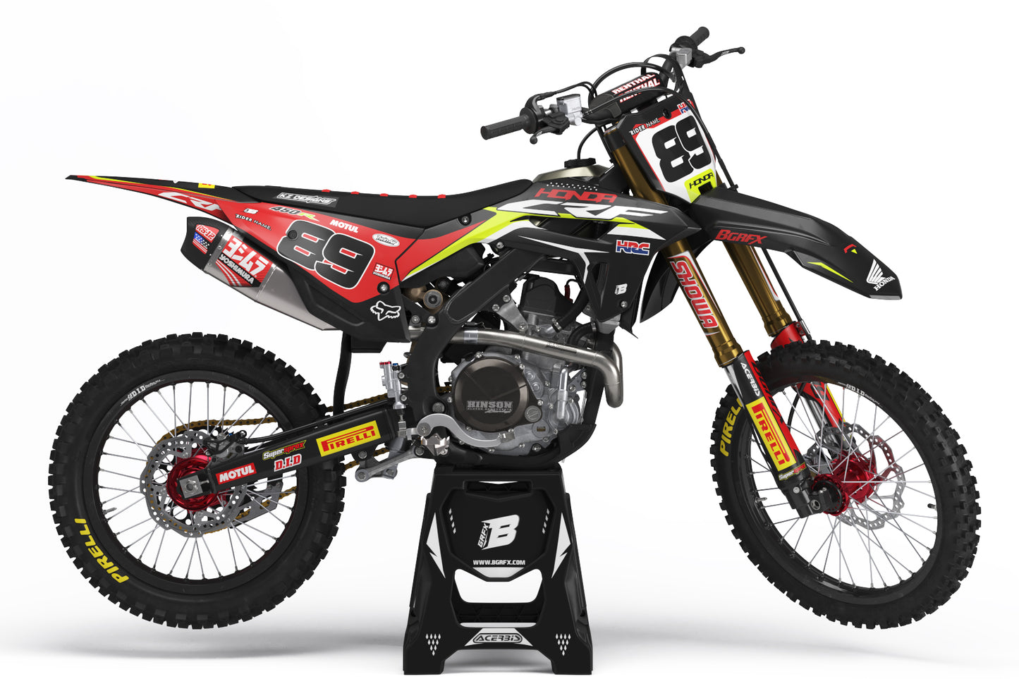 HONDA GRAPHICS KIT FLUO ''TANTRUM FLO'' DESIGN