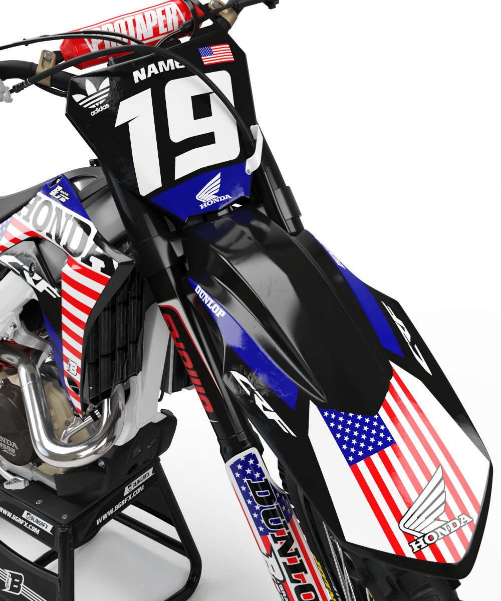 HONDA GRAPHICS KIT ''AMERICAN STYLE'' DESIGN