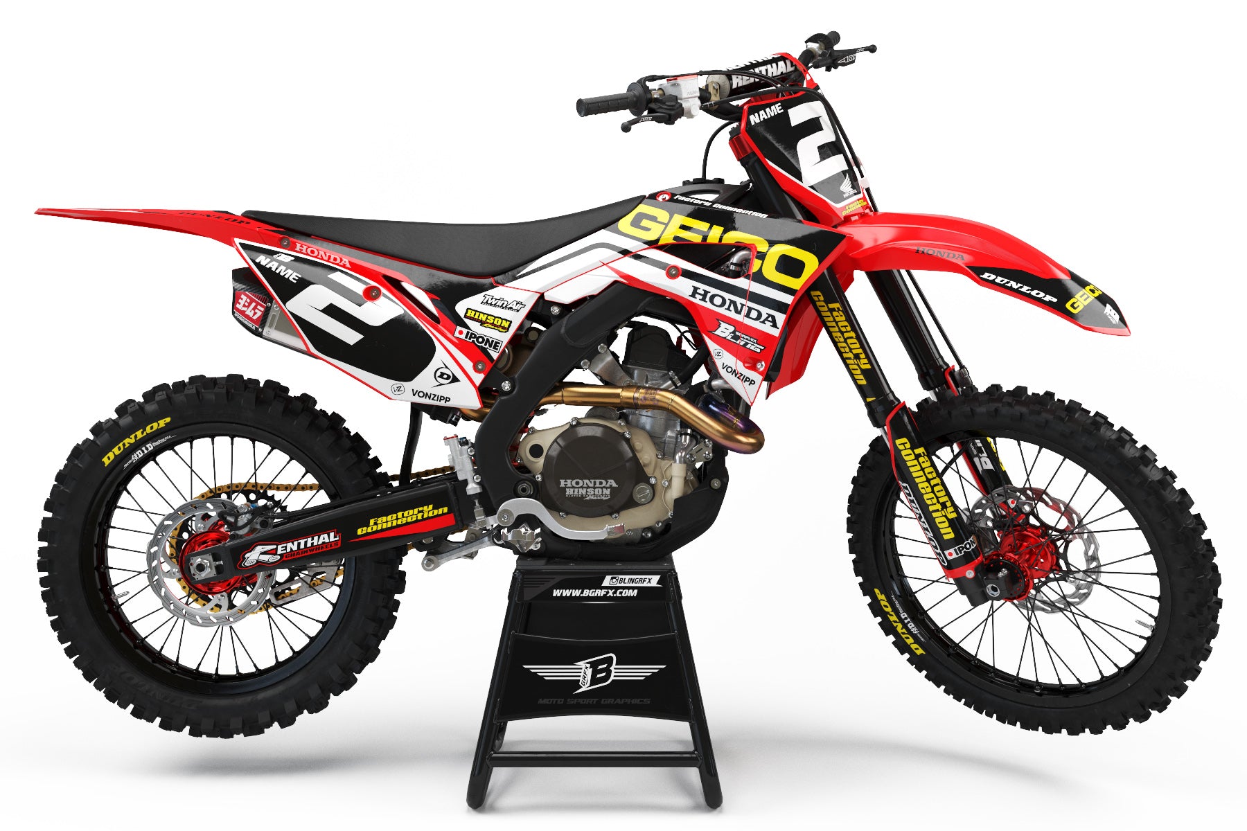 HONDA GRAPHICS KIT ''FACTORY S2'' DESIGN – bling graphix