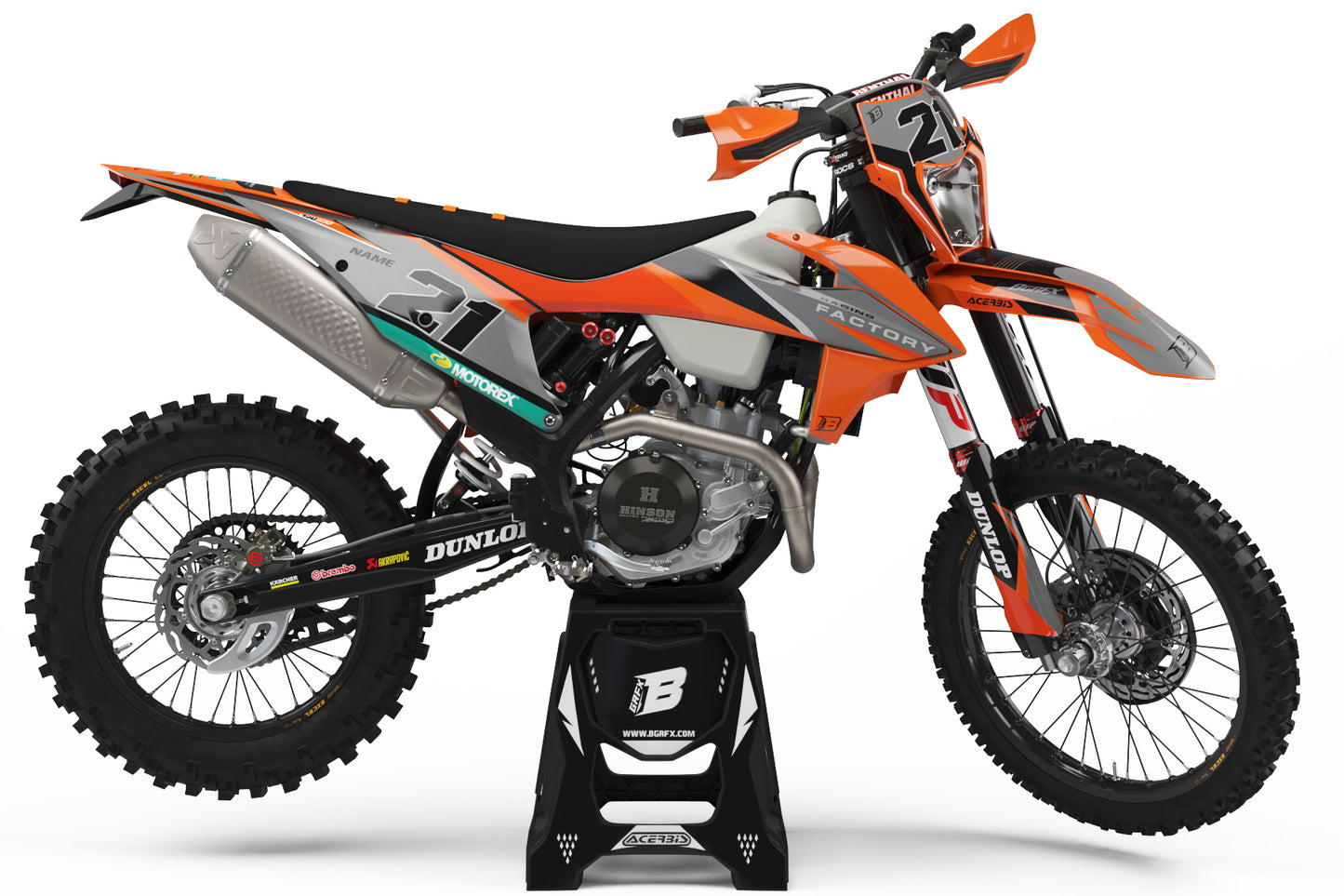 FULL GRAPHICS KIT FOR KTM ''IMPACT'' DESIGN