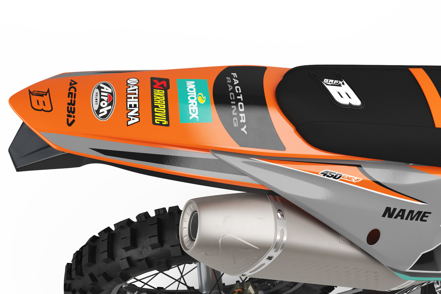 FULL GRAPHICS KIT FOR KTM ''IMPACT'' DESIGN