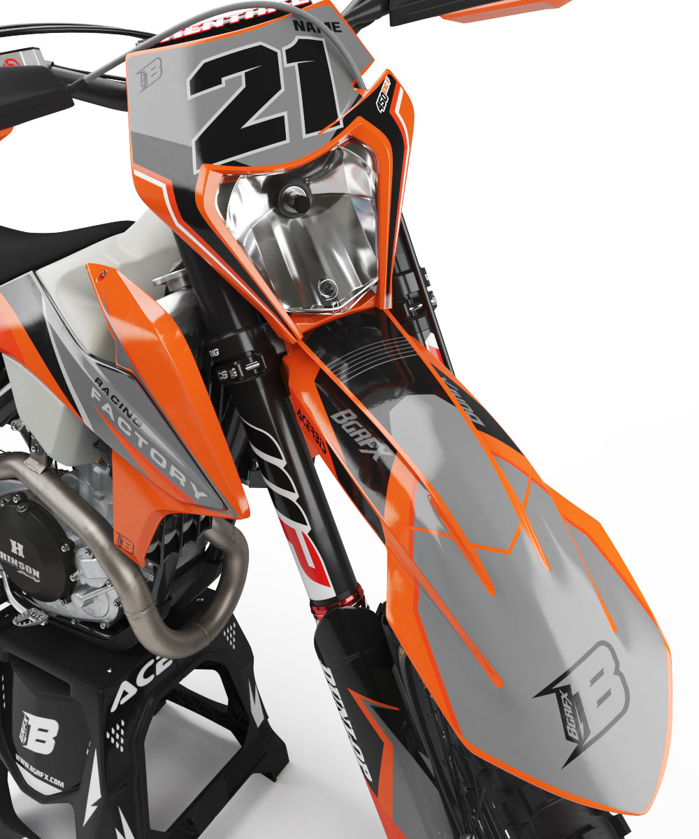 FULL GRAPHICS KIT FOR KTM ''IMPACT'' DESIGN