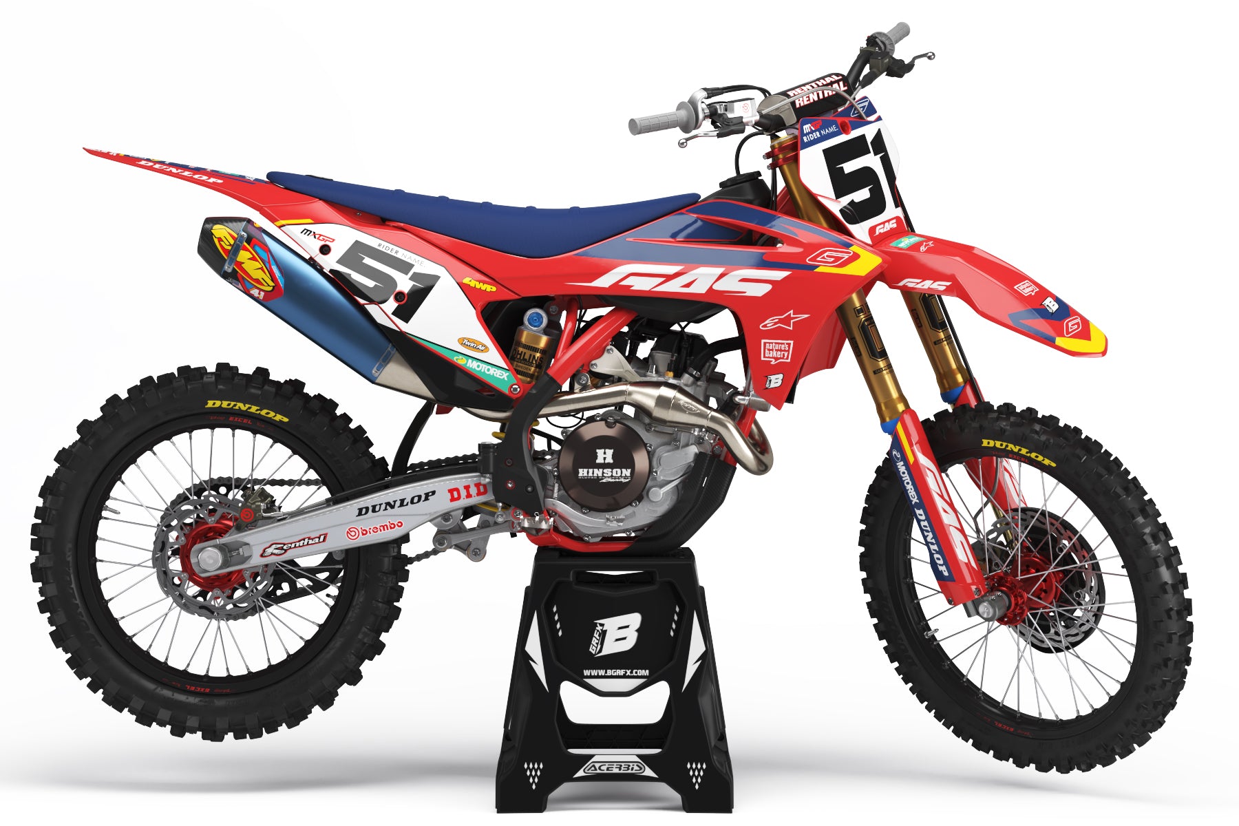 FULL GRAPHICS KIT FOR GASGAS ''FACTORY'' DESIGN – bling graphix