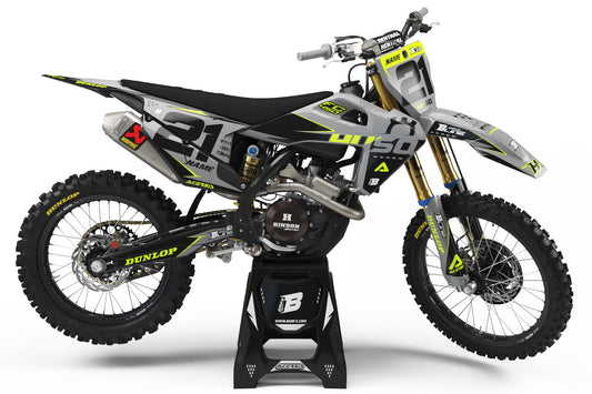 FULL GRAPHICS KIT FOR HUSQVARNA ''ARROW FLUO'' DESIGN