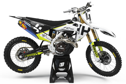 FULL GRAPHICS KIT FOR HUSQVARNA ''FAVORITE FLUO'' DESIGN