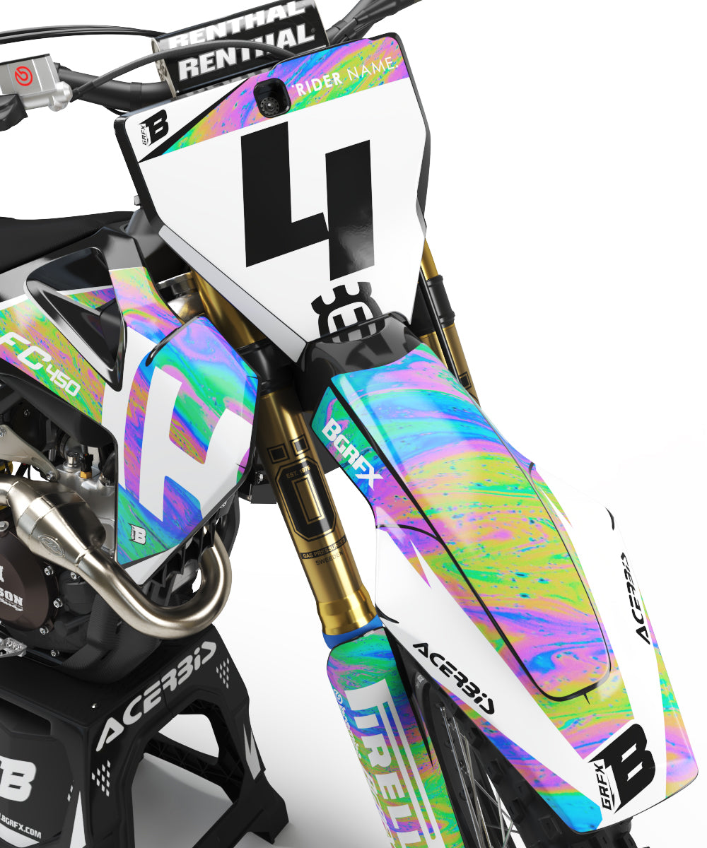 FULL GRAPHICS KIT FOR HUSQVARNA ''FAVORITE OSPLIT'' DESIGN