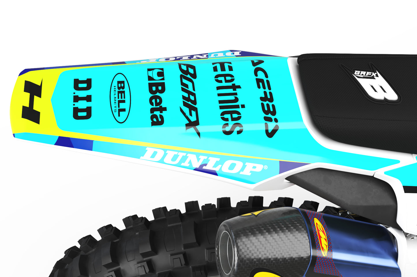 FULL GRAPHICS KIT FOR HUSQVARNA ''SHADES FLUO'' DESIGN