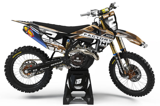 FULL GRAPHICS KIT FOR HUSQVARNA ''SHADES SAND'' DESIGN