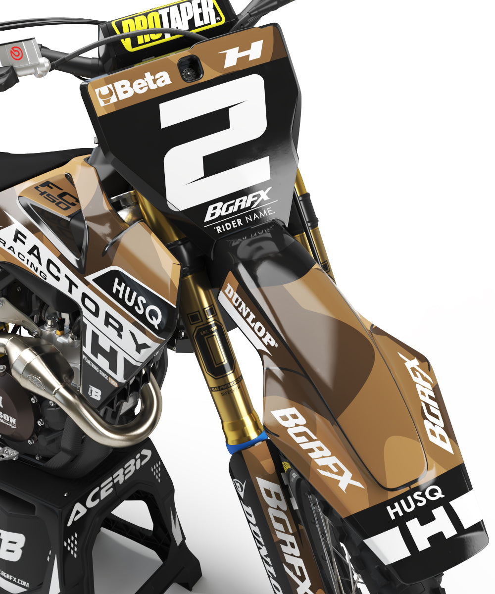 FULL GRAPHICS KIT FOR HUSQVARNA ''SHADES SAND'' DESIGN