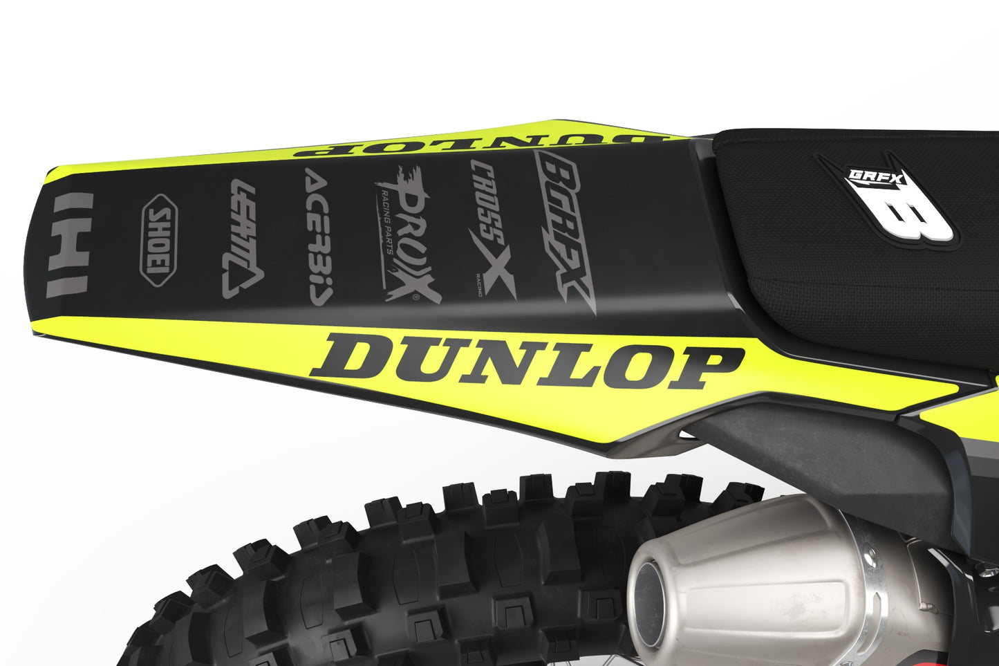 FULL GRAPHICS KIT FOR HUSQVARNA ''WAVED FLUO'' DESIGN