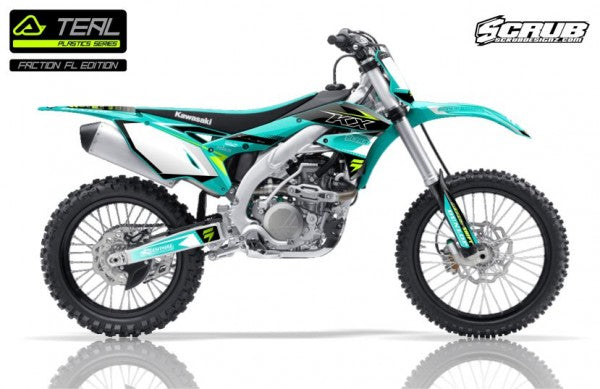 FULL KIT PLASTIC KAWASAKI KXF 450 2018 - TEAL GREEN