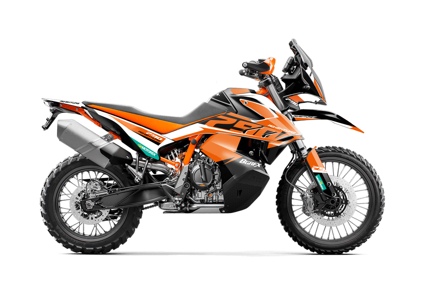 FULL GRAPHICS KIT FOR KTM ADVENTURE 790-890 2018-2022 ''EAGLE'' DESIGN